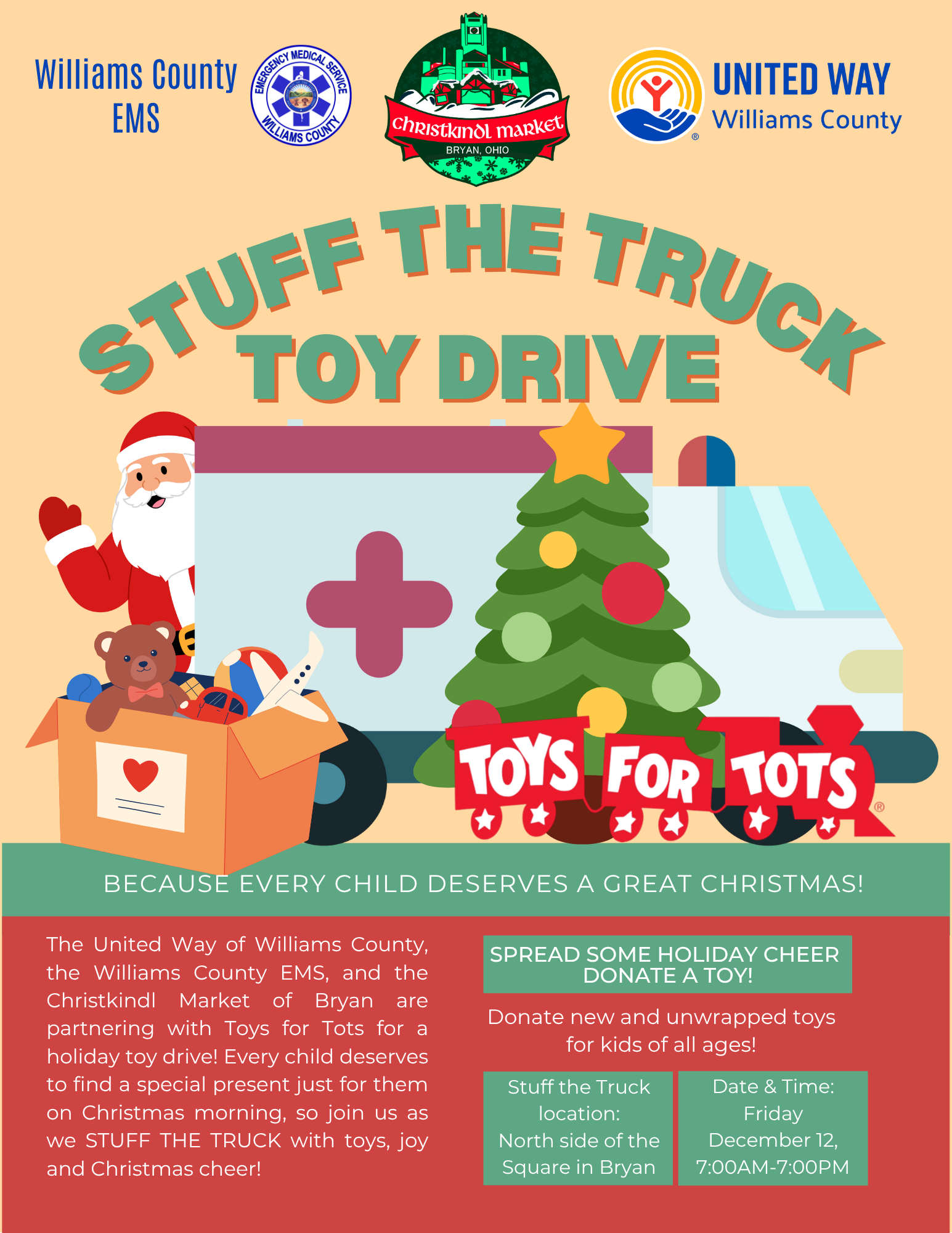Stuff the Truck - Toys for Tots